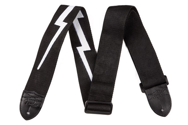Nylon Lightning Bolt Strap Black/White 2