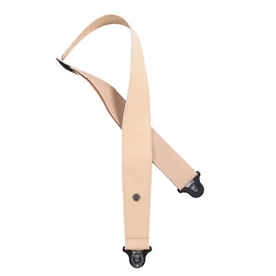 D'addario Comfort Leather Auto lock Guitar Strap 2.5" TAN