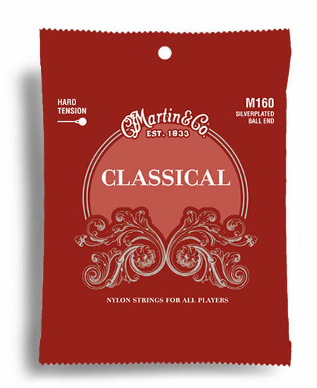 Martin Classical Nylon/Silver guitar strings | Hard Tension Ball end