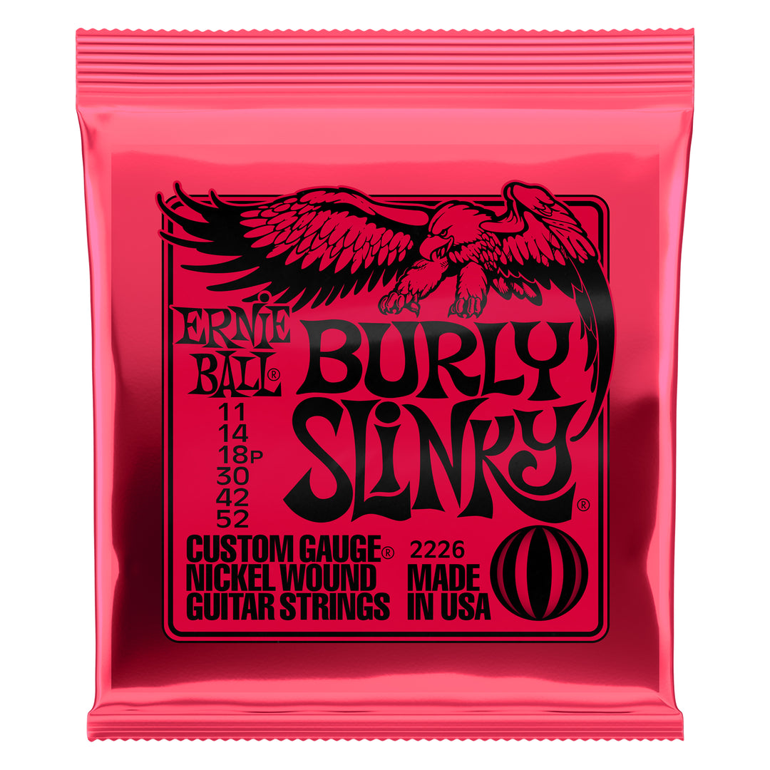 Ernie Ball Burly Slinky Nickel Wound Electric Guitar Strings 11-52