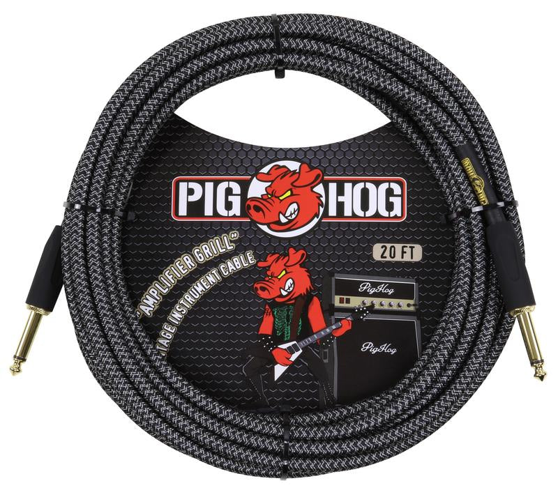 Pig Hog Amp Grill Woven Instrument Cable 20ft