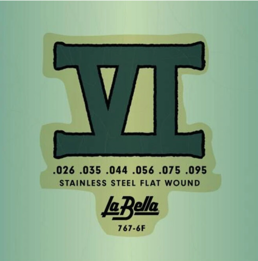 La Bella 767-6F Flatwounds Bass Strings for Bass VI