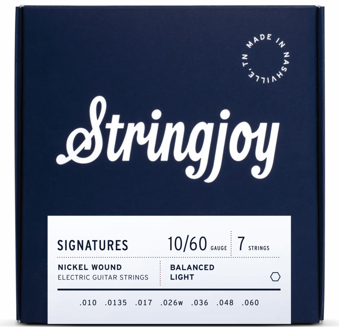 Stringjoy Signatures 7 String Balanced (10-60) Nickel Wound Electric Strings