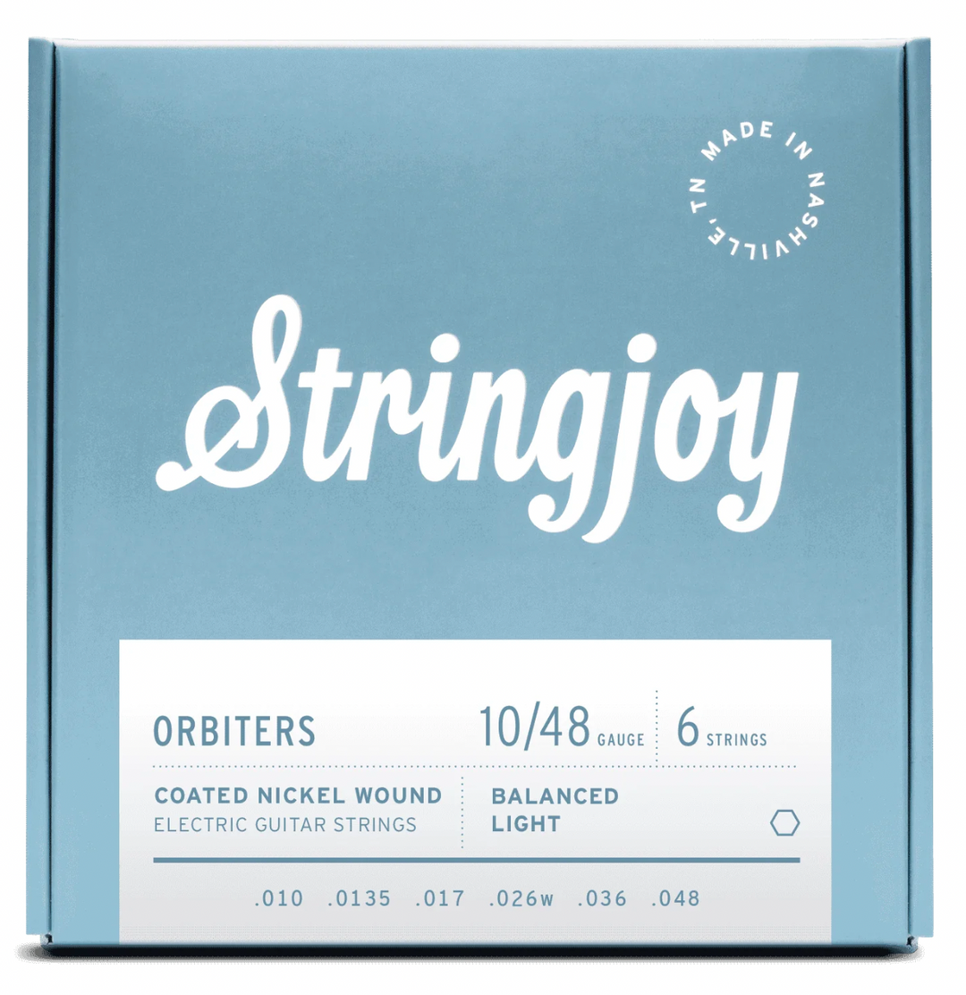 Stringjoy Orbiters Balanced Light Gauge Coated (10-48) Electric Strings