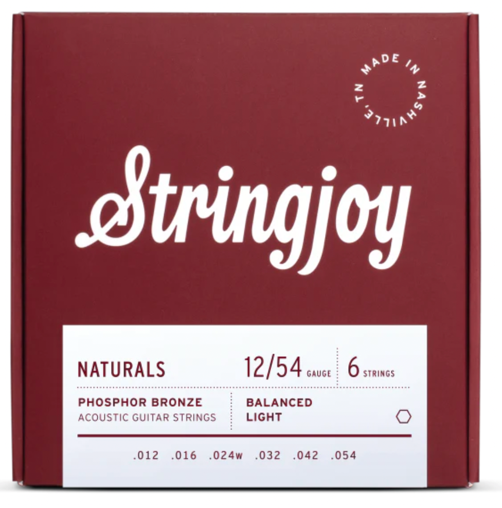Stringjoy Naturals Light Guage (12-54) Phos Bronze Acoustic Strings