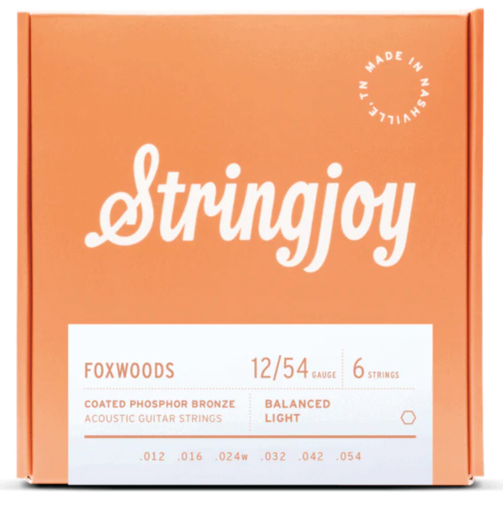 Stringjoy Foxwoods Light Gauge (12-54) Coated Phos Bronze Acoustic Strings
