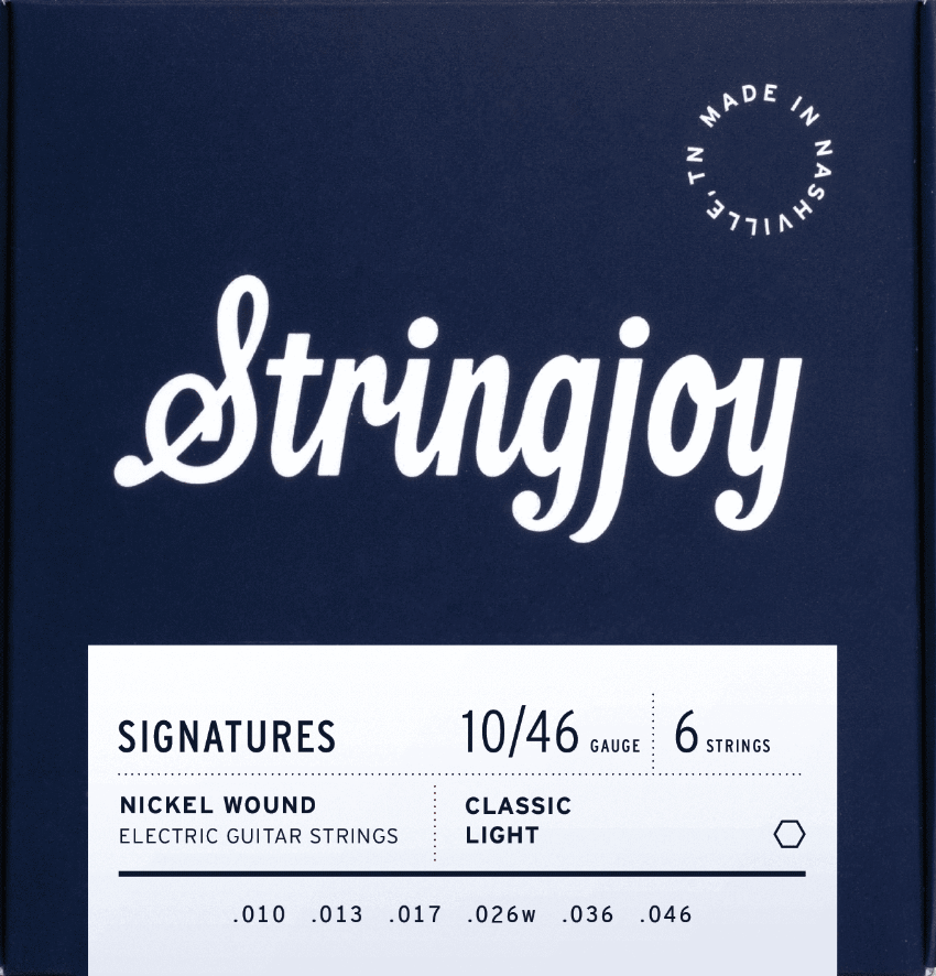 Stringjoy Signatures Classic Light Gauge (10-46) Nickel Wound Electric Guitar Strings
