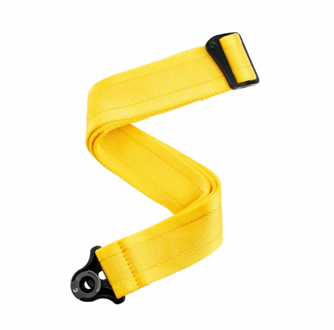 Daddario 50mm auto lock Guitar Strap | Mellow Yellow