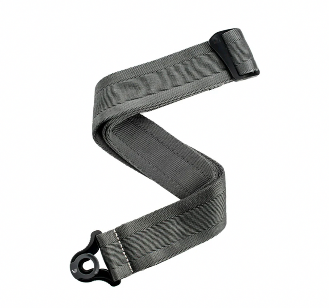 Daddario 50mm auto lock Guitar Strap | Metal Grey