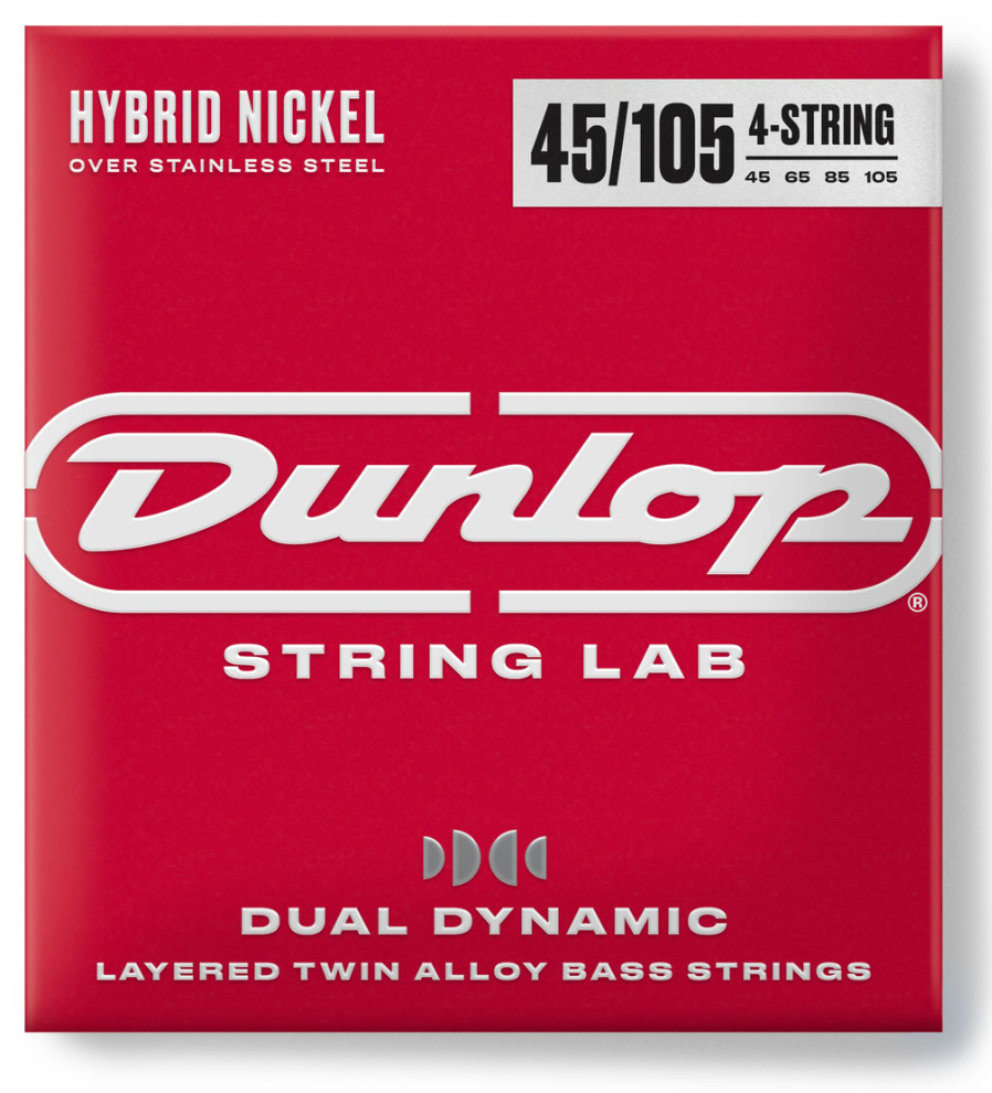 Jim Dunlop Dual Dynamic Hybrid Nickel 4-string Bass Strings 45-105