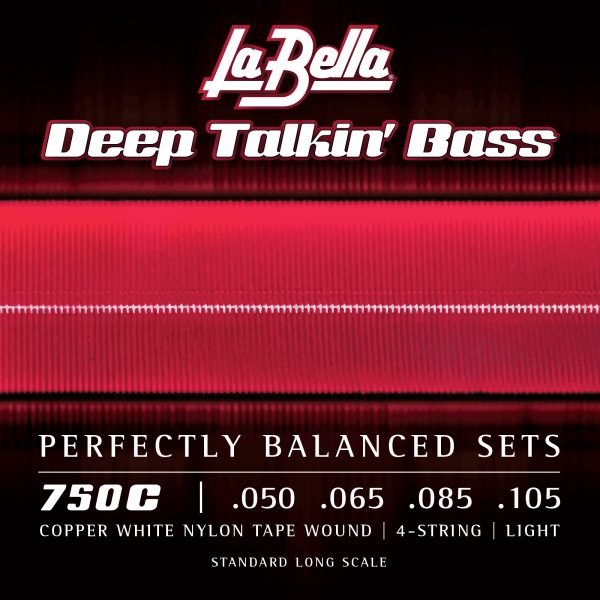 LA BELLA Copper White Nylon Tape Wound 750C 50-105