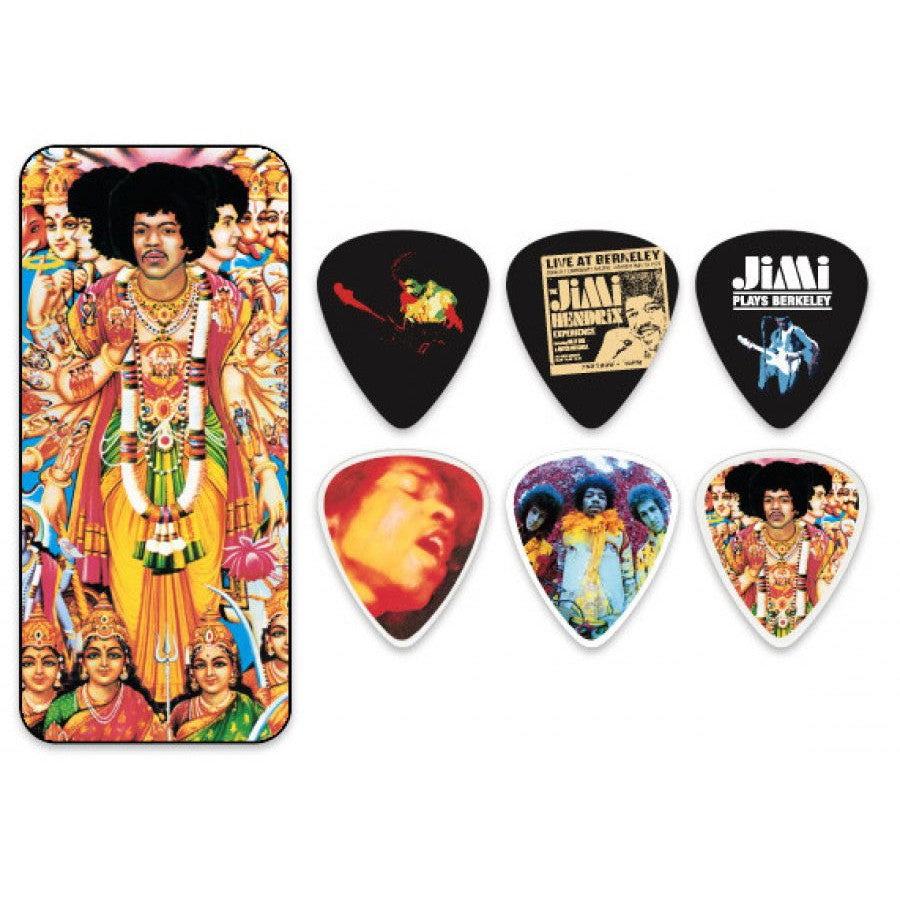 Hendrix Pick Tin - Bold As Love Pk of 12 Celluloid Medium