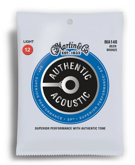 Martin M140 80/20 Bronze Acoustic Steel String Set 12-54 LIGHT