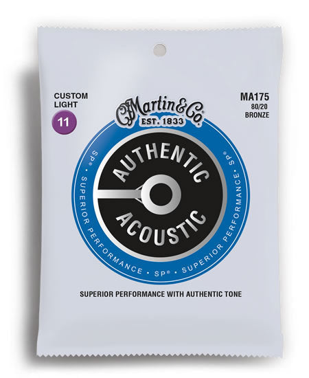 Martin M175 80/20 Bronze Acoustic Steel String Set 11-52