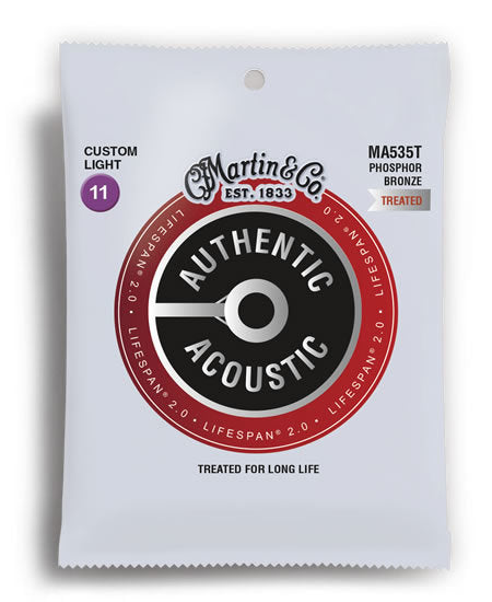 Martin Phosphor Bronze 11-52 Lifespan 2.0 Treated String Set