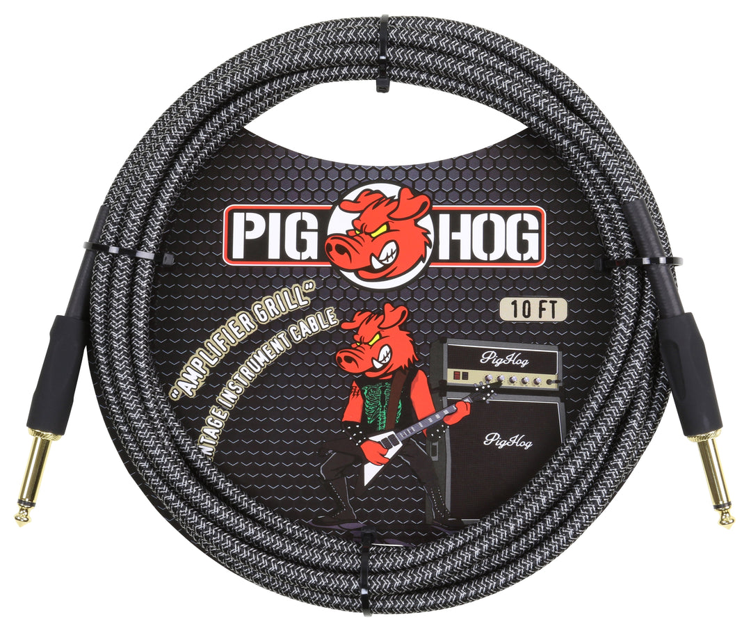 Pig Hog Amp Grill Woven Instrument Cable 10ft