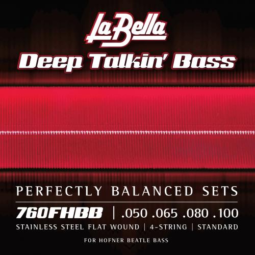 La Bella Strings 760FHBB "Beatle" Bass Stainless Flats 50-100