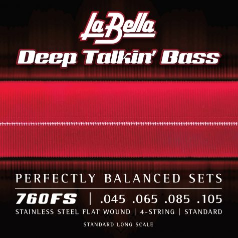 La Bella Strings 760FS Stainless Steel Flat Wound STD 45-105