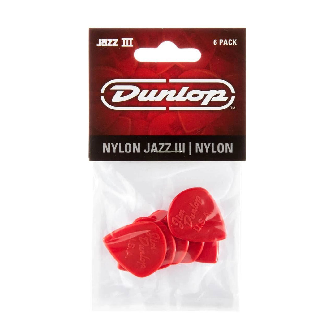 DUNLOP PICK PLAYER PACK JAZZ III RED NYLON Q/P06