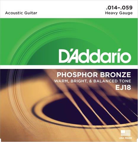 Daddario Acoustic Guitar String Set 14/59 Phospher Bronze Heavy