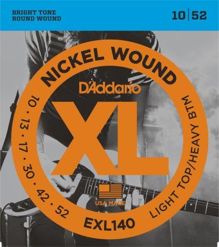D'addario Electric Guitar String Set 10/52