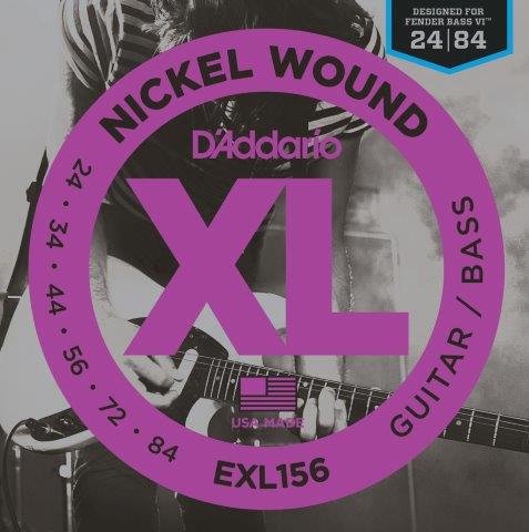 Daddario 24/84 XL Strings For Fender Bass VI (6)