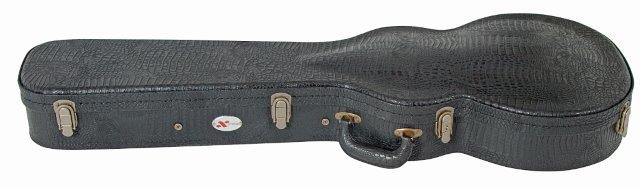 ELECTRIC GTR CASE SUIT LP SHAPED BLACK CROC VINY