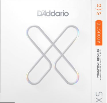 Daddario XS Acoustic Guitar Strings, Phospher Bronze, Extra Light, 10-47