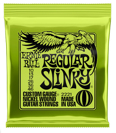 Ernie Ball Regular Slinky 10-46 Electric Guitar Strings | 2221