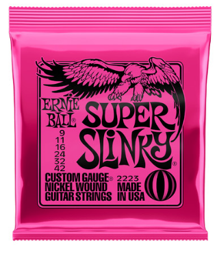 Ernie Ball Super Slinky 9-42 Electric Guitar Strings | 2223