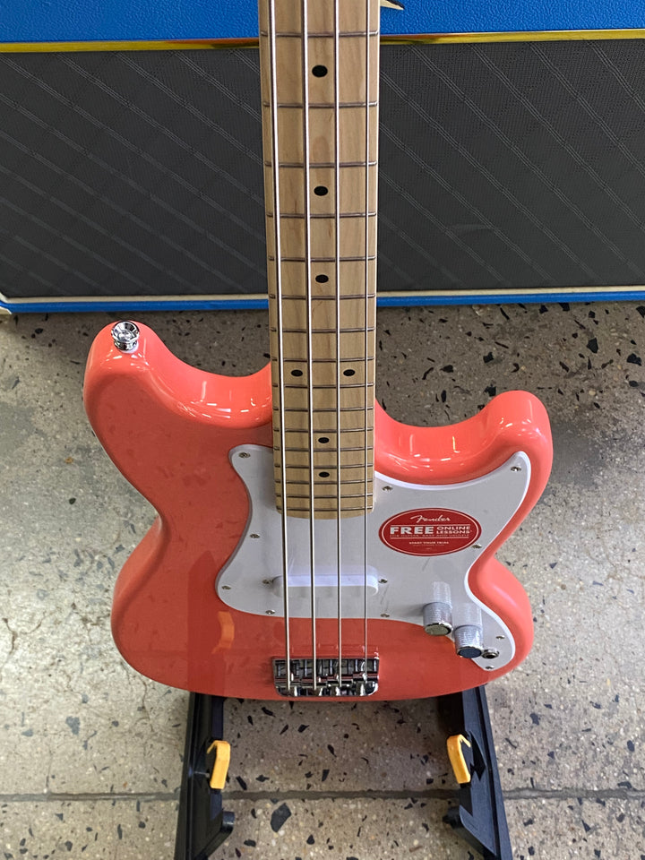 Squier Sonic Bronco Bass | Tahitian Coral