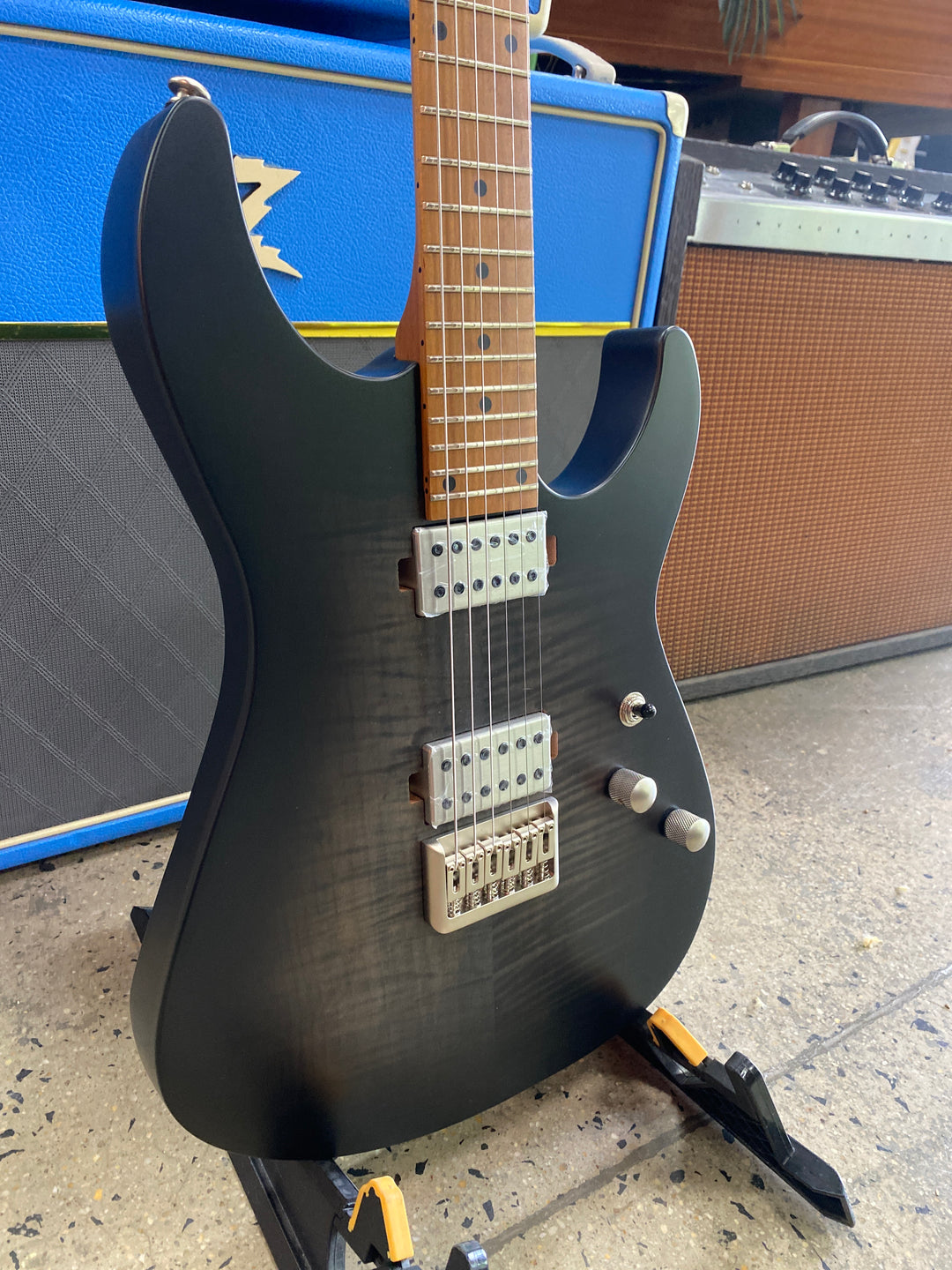 Schecter C-1 Standard Plus Electric Guitar | Black Burst (TBB)