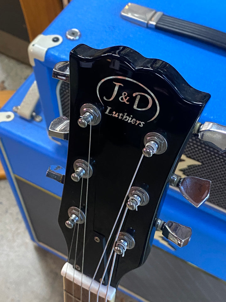 JD Luthiers Left Handed LP Style Electric Guitar Black W/bag ***Pre Loved***