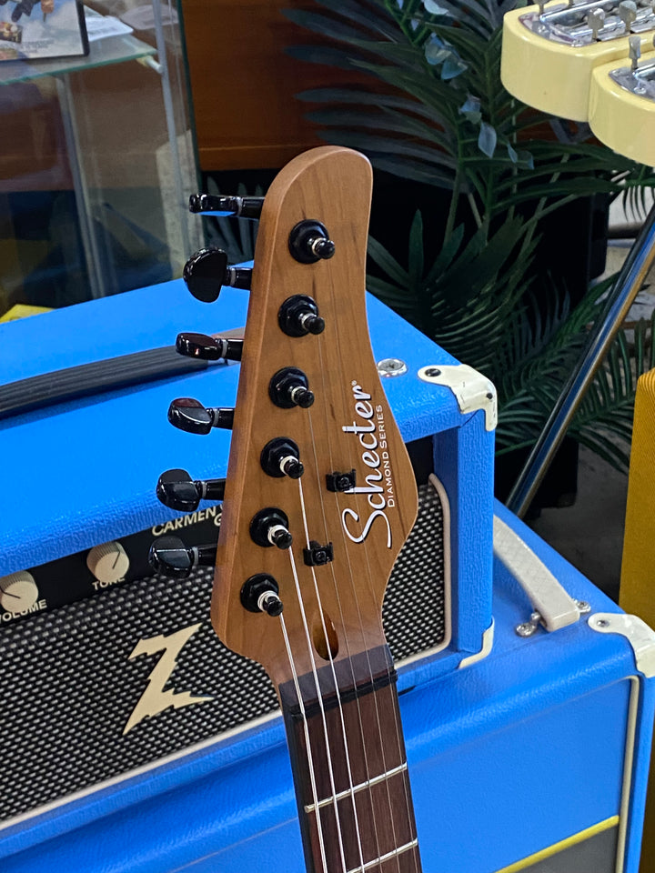 Schecter PT Standard | Black Fade Burst Burl