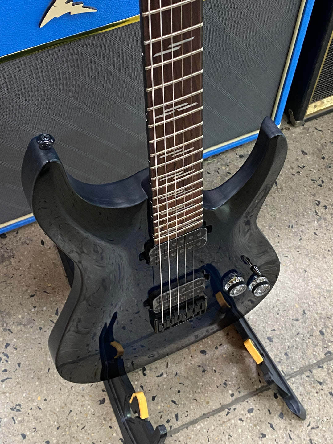 Schecter Omen Elite-6 Electric Guitar | Blue Burst
