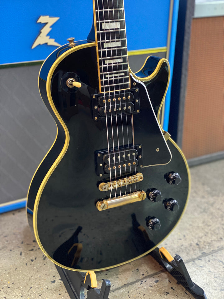 Burny Mid 80s LP Custom w/bag | Black ***pre loved***