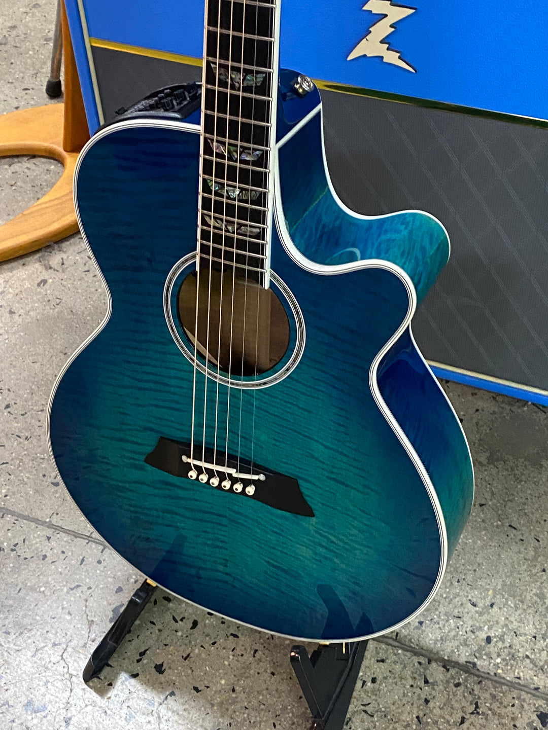 Takamine 2016 MIJ TDP181AC Blue Burst w/case ***pre loved***