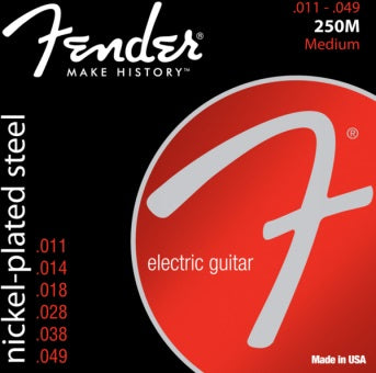 Fender Super 250 Guitar Strings Nickel Plated Steel Ball end - 11-49