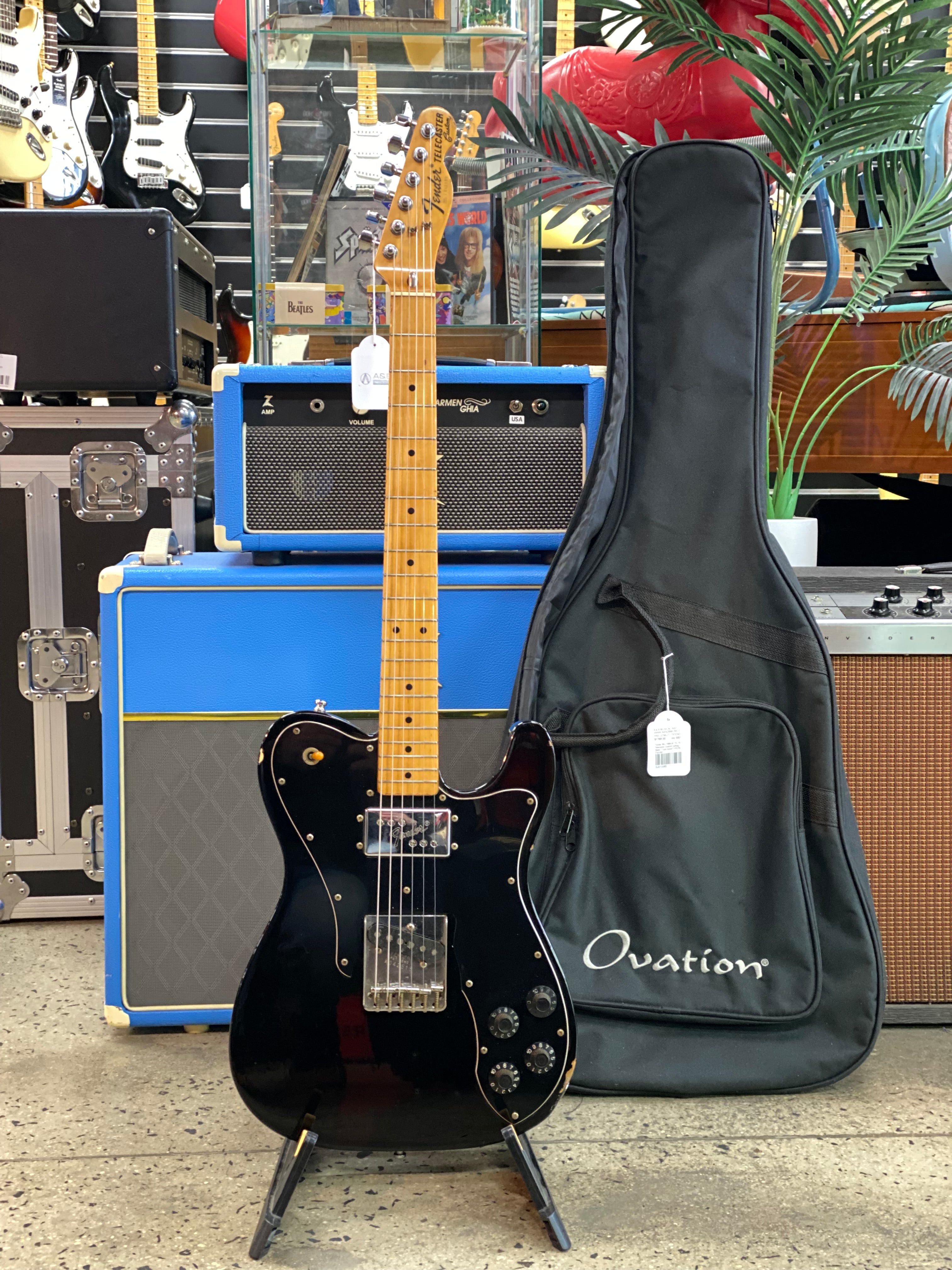 ギター Fender MIJ telecaster custom Fender MIJ 1989-91 TC-72 Telecaster Custom w/bag | Black ***pre