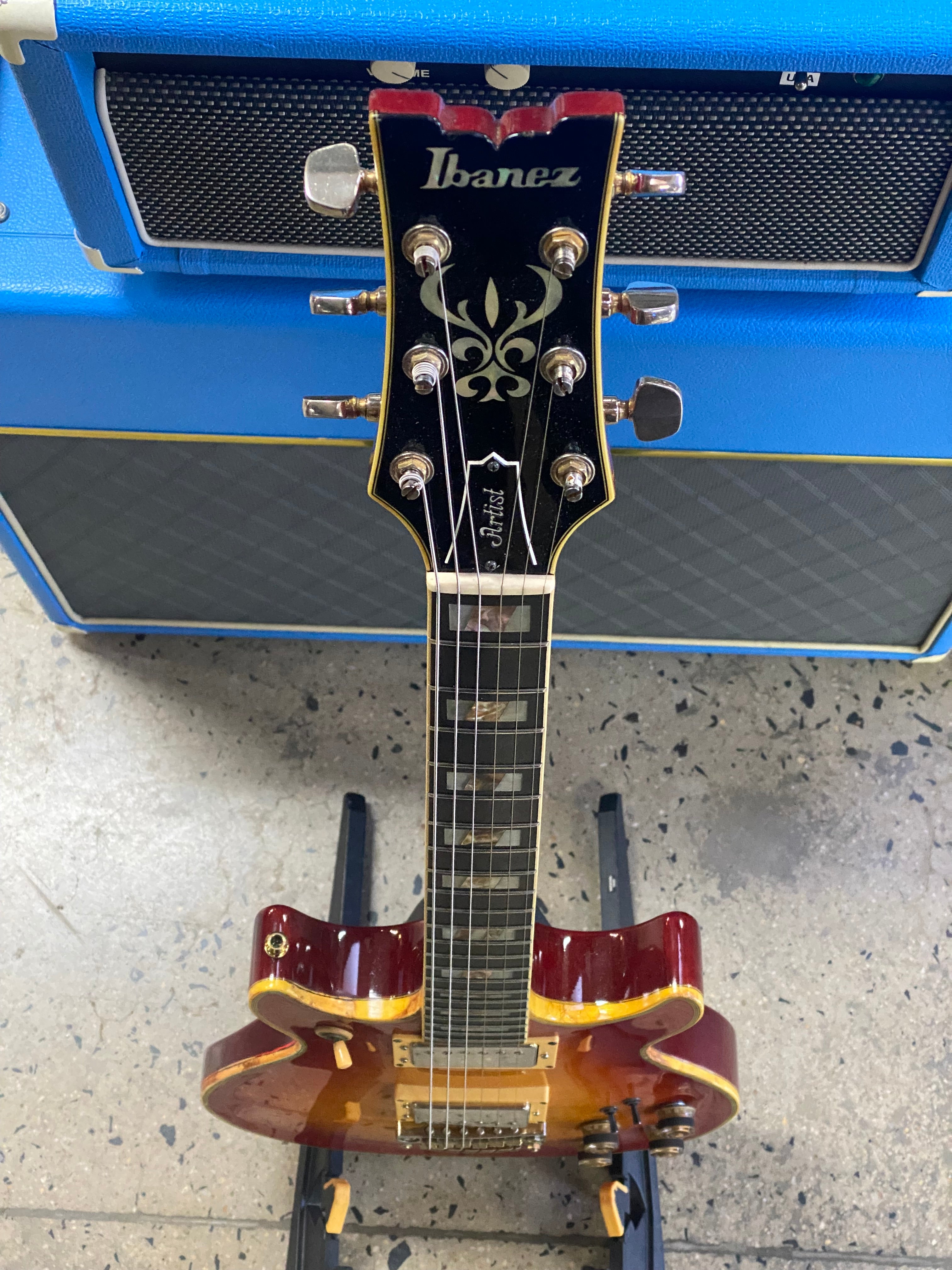 Ibanez 1982 Artist AR-300 Cherry Sunburst made in Japan w/bag