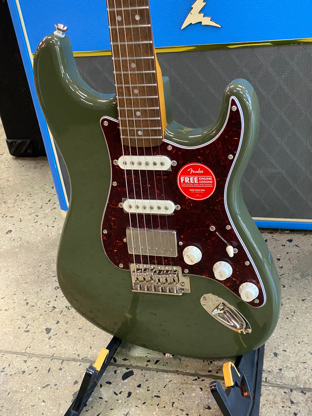 Squier FSR Classic Vibe 60s Strat HSS | Antique Olive