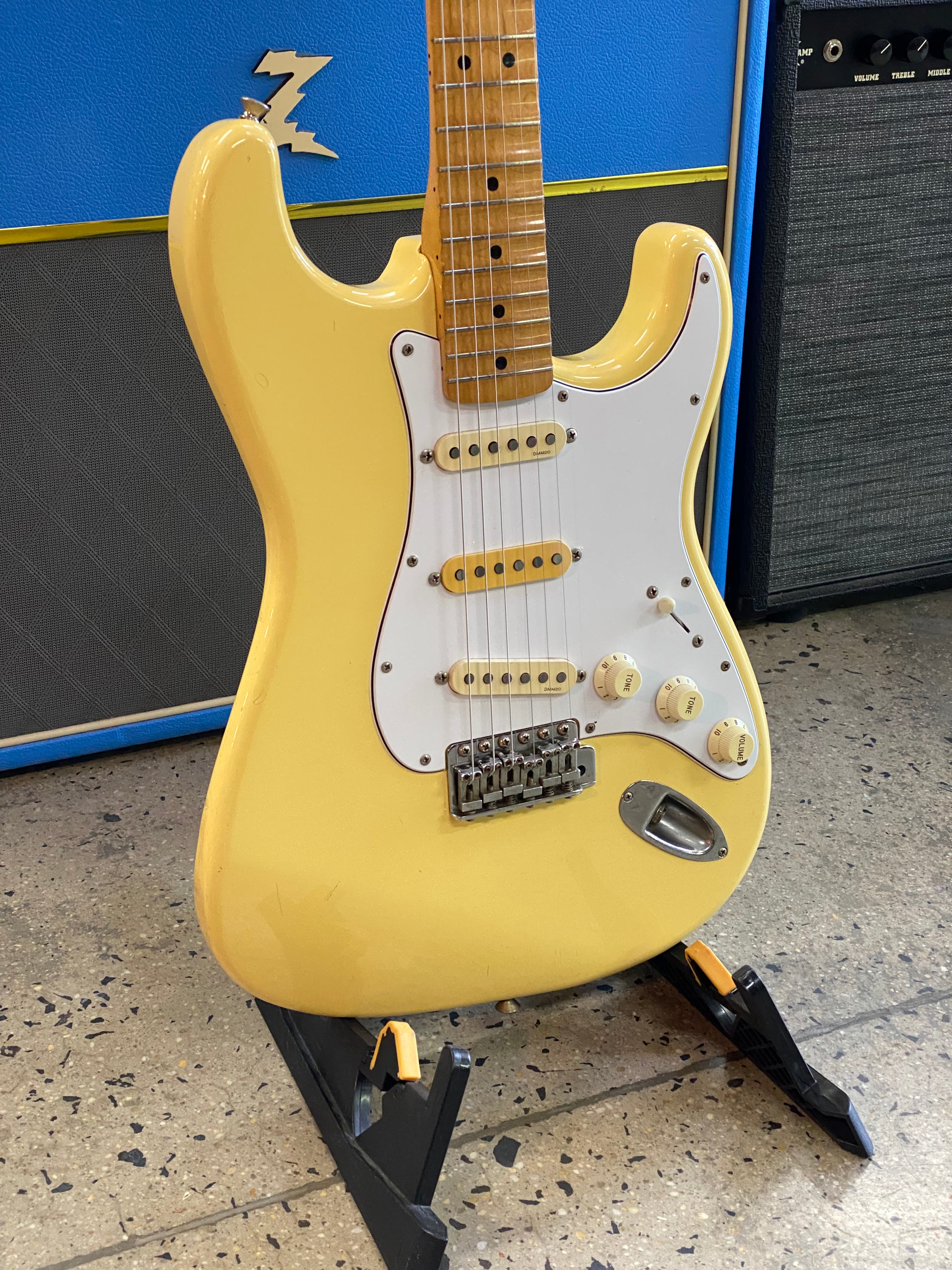 Fender MIJ ST72-86DSC '93-94 Malmsteen Strat w/bag | Vintage White