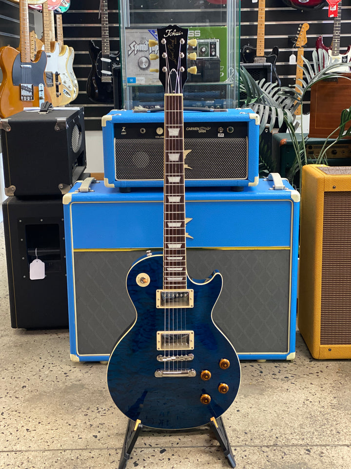 Tokai 2019 Love Rock LS142Q MIJ w/bag | Indigo Blue ***Pre Loved***