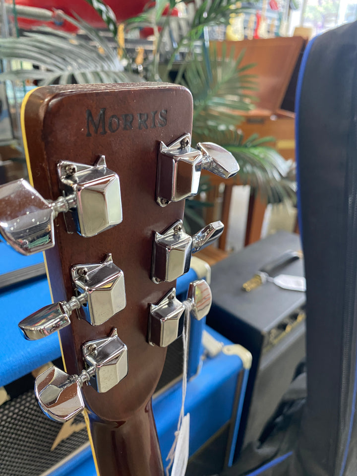 Morris F-20 MIJ 1975 Folk Acoustic Guitar Natural W/bag ***Pre Loved***