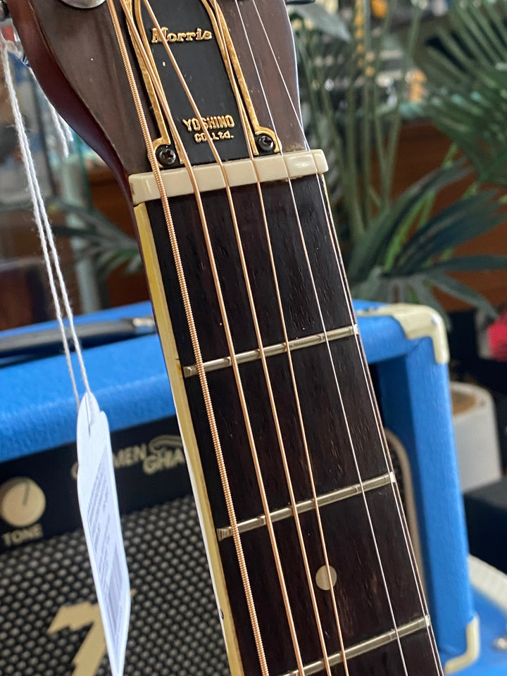 Morris 1972 F20 MIJ folk acoustic guitar Natural W/case  ***Pre Loved***
