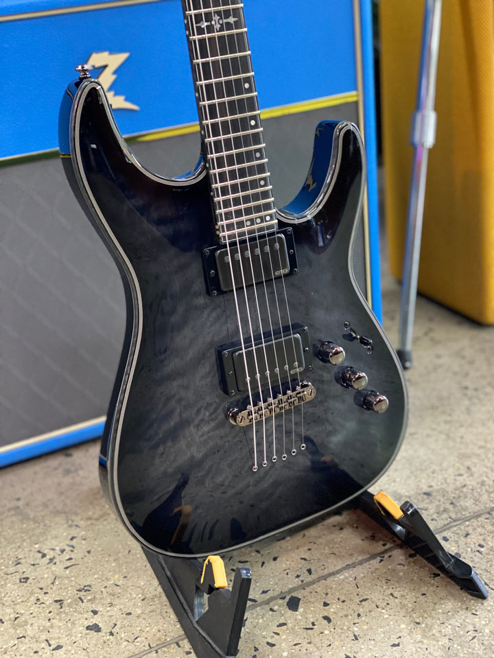 Schecter Hellraiser Hybrid C-1 Transparent Black Burst