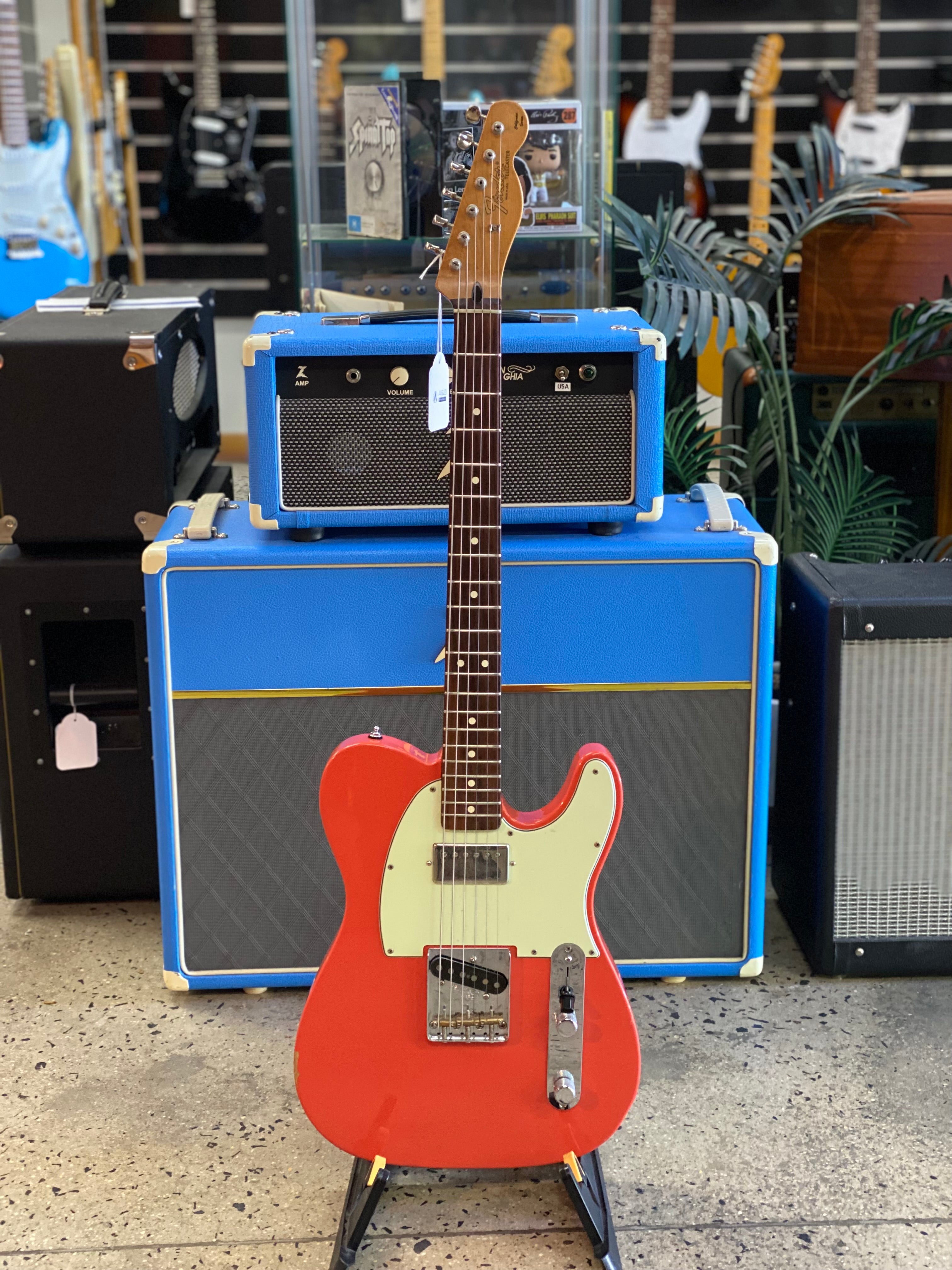 Fender 1997 California Telecaster Fiesta Red Modded w Case Pre Love A B Musical Instruments