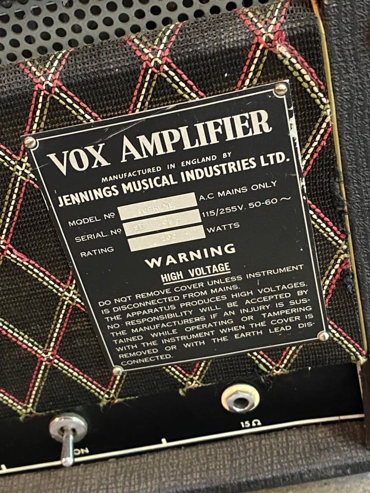 Vox Jennings 1967 Supreme 200w Solid State Head ***pre loved***
