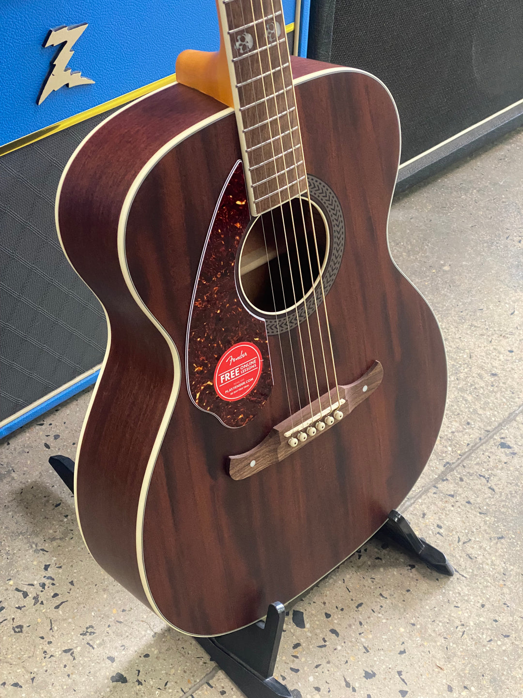 Fender Tim Armstrong Hellcat Left Hand Acoustic | Mahogany