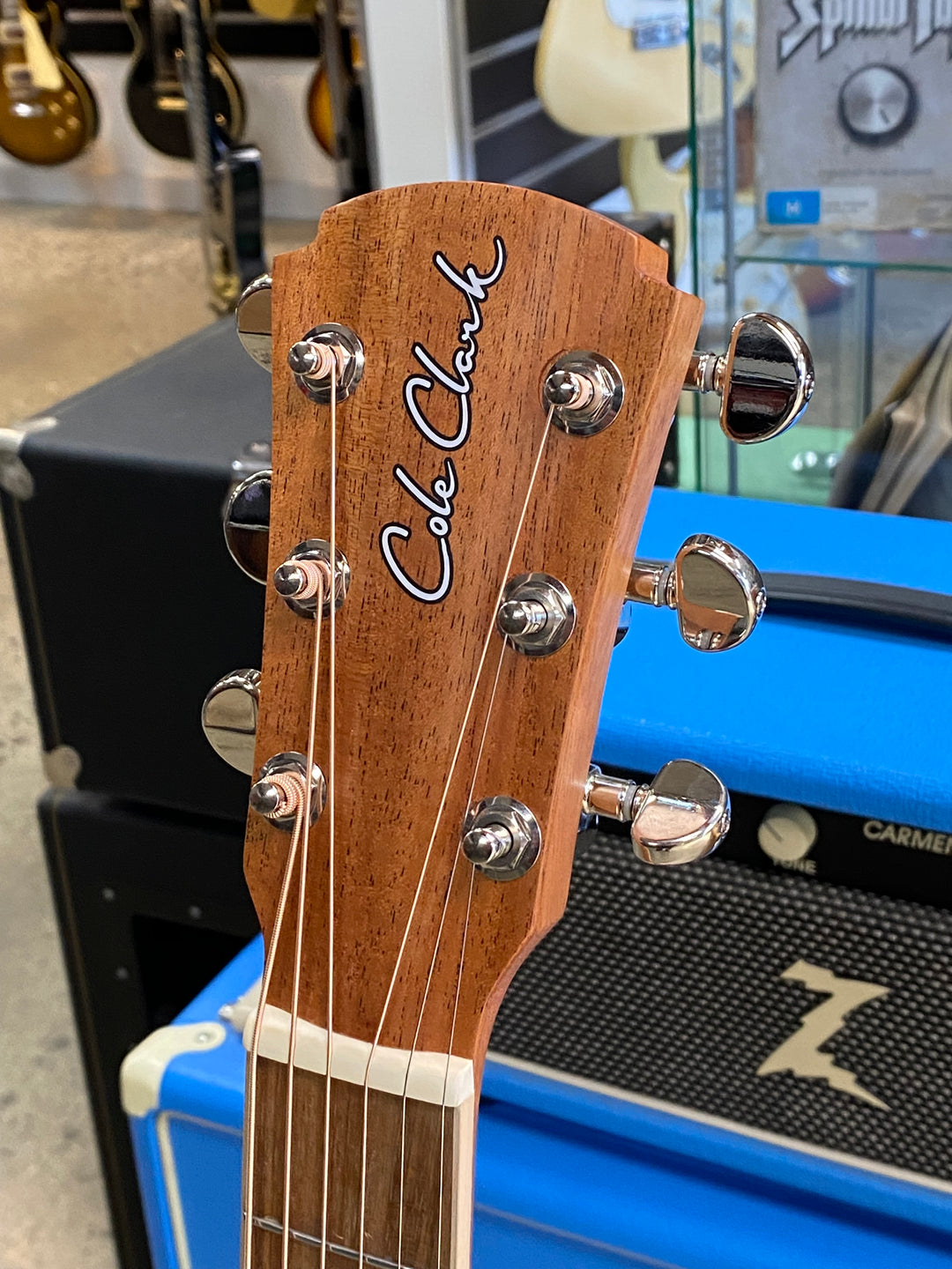 Cole Clark Studio SAN1EC Grand Auditorium Redwood Top Queensland Maple Back and Sides